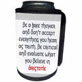 3dRose Alexis Design - Quotes Aristotle - Quotes - Aristotle - Be a free thinker - Can Cooler Bottle Wrap (cc_273822)