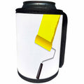 3dRose Alexis Design - Colors - Seven Colors Of Rainbow - Yellow paint roller on white. Add your text - Can Cooler Bottle Wrap (cc_273906)