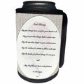 3dRose 777images Digital Paintings Text Art - Irish blessing on pale yellow background with a red rose and laced border - Can Cooler Bottle Wrap (cc_27408)