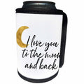 3dRose PS Inspiration - Image of Gold Moon I love you - Can Cooler Bottle Wrap (cc_274190)