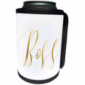 3dRose PS Inspiration - Image of Gold Boss - Can Cooler Bottle Wrap (cc_274194)
