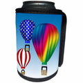 3dRose 777images Designs Graphic Design Toys - Graphic Design Hot Air Balloons with Blue sky backround Ballooner - Can Cooler Bottle Wrap (cc_27421)