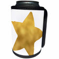 3dRose PS Stars - Image of Gold Glam Star - Can Cooler Bottle Wrap (cc_274212)