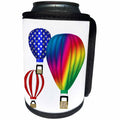 3dRose 777images Designs Graphic Design Toys - Graphic Design Hot Air Balloons with transparent background - Can Cooler Bottle Wrap (cc_27422)