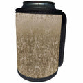 3dRose PS Chic - Image of Gold Faux Image of Glittery Glitz - Can Cooler Bottle Wrap (cc_274229)