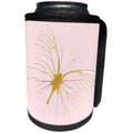 3dRose PS Animals - Image of Gold Glam Blush Pink Butterfly - Can Cooler Bottle Wrap (cc_274252)