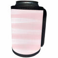 3dRose PS Chic - Image of Abstract Blush Pink Watercolor Stripes - Can Cooler Bottle Wrap (cc_274253)