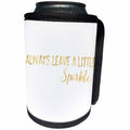 3dRose PS Glam - Image of Gold Sparkle Quote - Can Cooler Bottle Wrap (cc_274273)