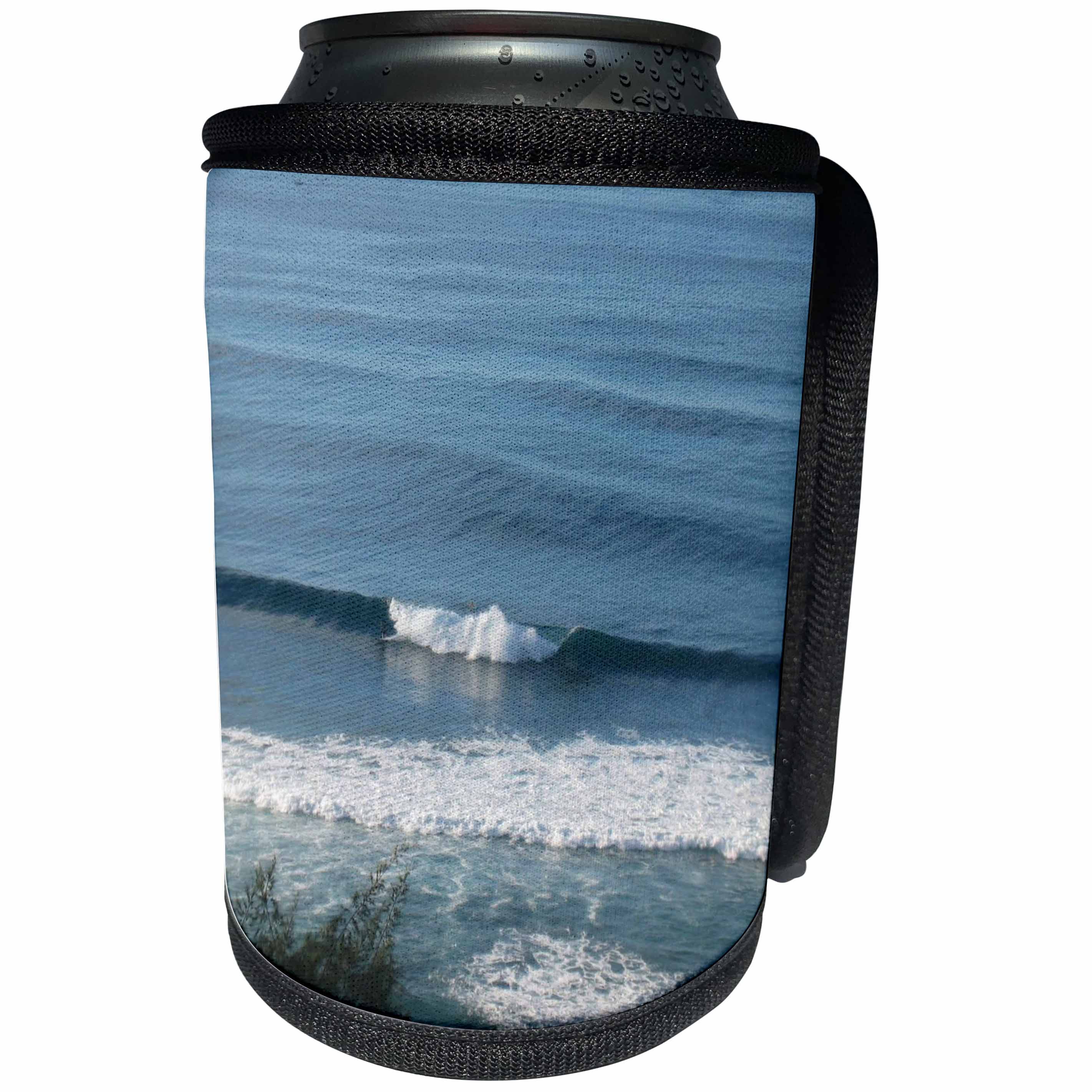 3dRose Patricia Sanders Hawaii - Ocean Waves Hawaii Coast - Can Cooler Bottle Wrap (cc_27428)