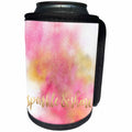 3dRose PS Glam - Image of Pink Gold Sparkly Glitzy Sparkle and Shine Quote - Can Cooler Bottle Wrap (cc_274282)