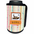 3dRose Beverly Turner Chinese New Year Design - Great Dane, Bamboo Frame, Sign of Dog, Happy New Year in Chinese - Can Cooler Bottle Wrap (cc_274416)