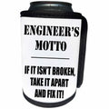 3dRose Office Humor - Engineers Motto Black - Can Cooler Bottle Wrap (cc_274579)