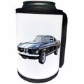 3dRose Boehm Graphics Car - 1967 White and Black Sports Car - Can Cooler Bottle Wrap (cc_274607)