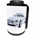 3dRose Boehm Graphics Car - Euro Sports Car Convertible White - Can Cooler Bottle Wrap (cc_274629)