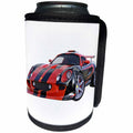 3dRose Boehm Graphics Car - Racing Sports Car Red and Black - Can Cooler Bottle Wrap (cc_274641)