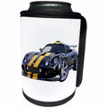 3dRose Boehm Graphics Car - Racing Sports Car Black and Gold Left Side - Can Cooler Bottle Wrap (cc_274642)