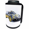3dRose Boehm Graphics Car - Racing Sports Car Yellow and Black - Can Cooler Bottle Wrap (cc_274646)