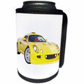 3dRose Boehm Graphics Car - Racing Sports Car Yellow - Can Cooler Bottle Wrap (cc_274650)