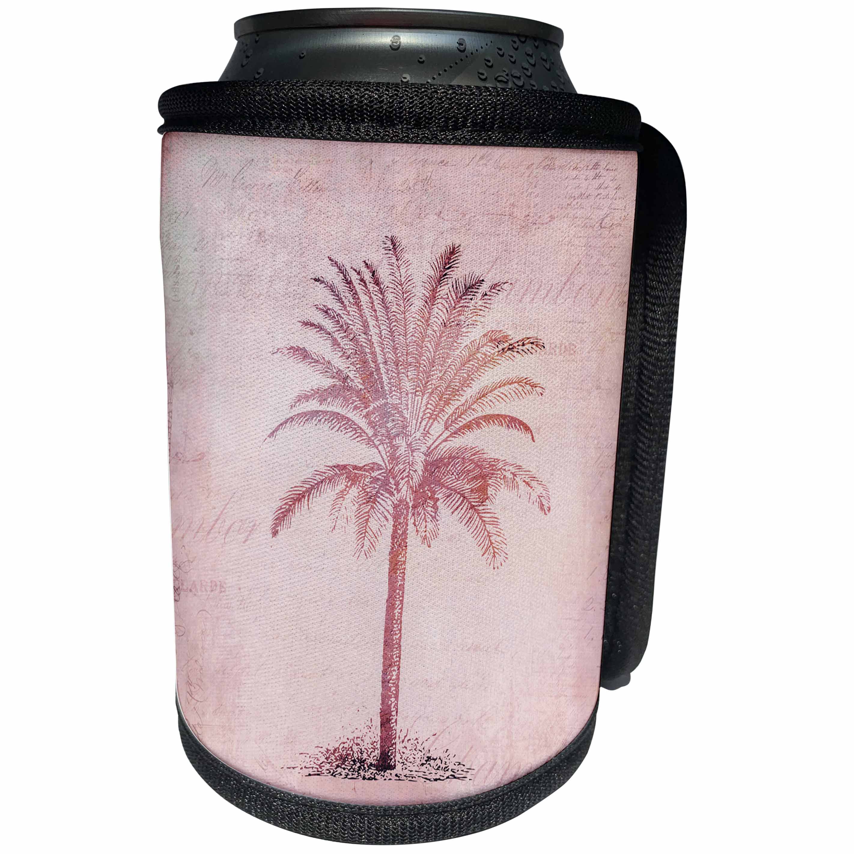 3dRose Andrea Haase Art Illustration - Vintage Palm Tree Illustration - Can Cooler Bottle Wrap (cc_274703)