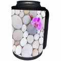 3dRose Andrea Haase Nature Photography - Photo Of Orchid Flower On Grey Pebble - Can Cooler Bottle Wrap (cc_274715)