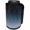 3dRose Andrea Haase Illustration - Silver Shimmering Rhinestones On Blue Grey Background - Can Cooler Bottle Wrap (cc_274834)