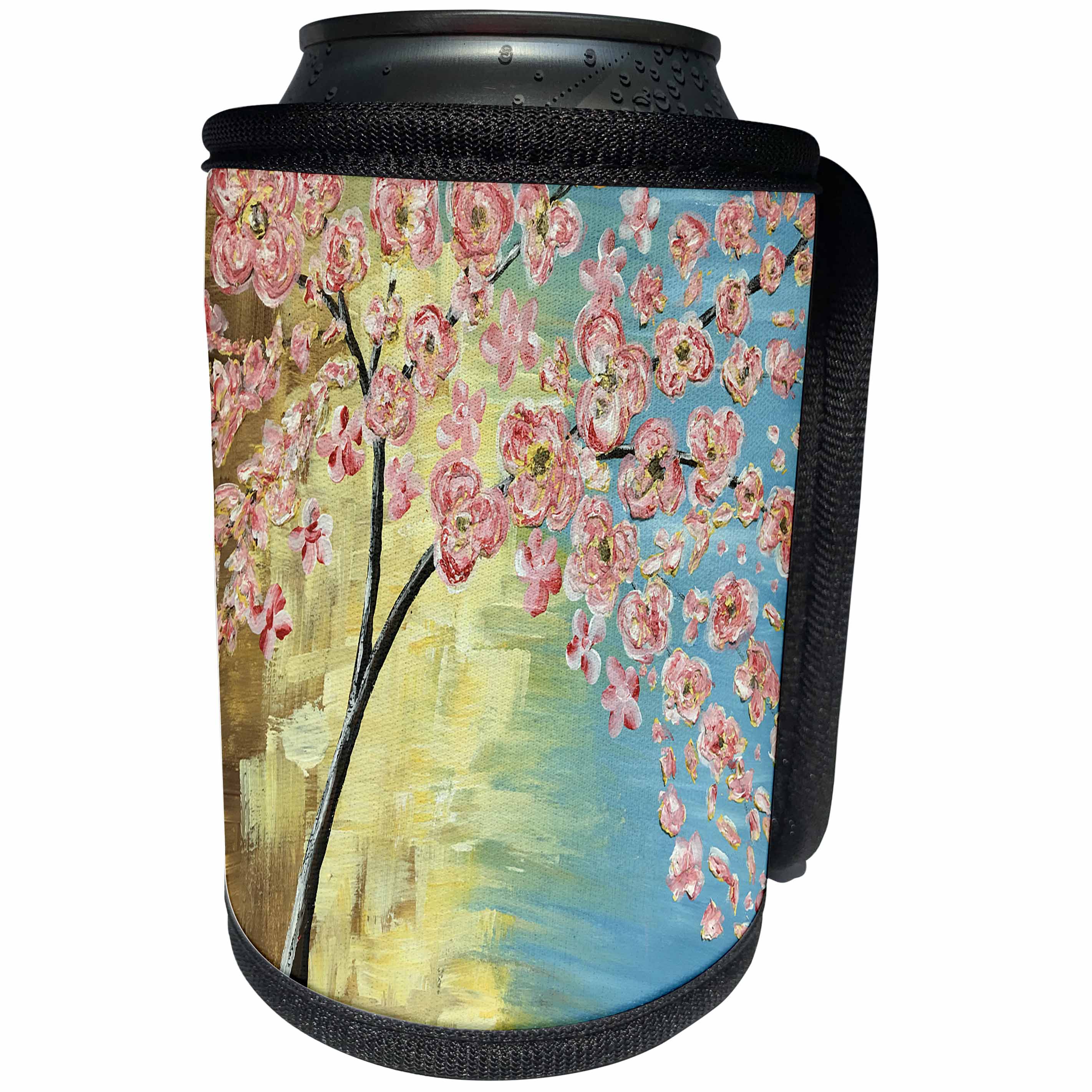 3dRose Dinzas Art Nature - Image of a Cherry Blossom Tree - Can Cooler Bottle Wrap (cc_274888)