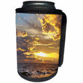 3dRose Florida - Image of Florida Sanibel Yellow Sky At Sunset - Can Cooler Bottle Wrap (cc_274941)
