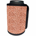 3dRose Uta Naumann Faux Glitter Pattern - Image of Sparkling Skin Rose Blush Pink Luxury Elegant Mermaid Glitter - Can Cooler Bottle Wrap (cc_274955)