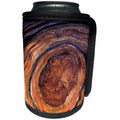 3dRose Uta Naumann Faux Glitter Pattern - Image of Brown Copper Metal Foil Glitter Marble Fashion Agate - Can Cooler Bottle Wrap (cc_275081)