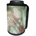 3dRose Uta Naumann Faux Glitter Pattern - Image of Luxury Light Green Marble Agate Gem Mineral Malachite Quartz - Can Cooler Bottle Wrap (cc_275089)
