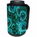 3dRose Uta Naumann Faux Glitter Pattern - Image of Trendy Green Malachite Agate Gemstone Pattern - Can Cooler Bottle Wrap (cc_275093)