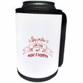 3dRose Uta Naumann Sayings and Typography - Trendy Motivational Typography - Stay Positive Work Hard - Can Cooler Bottle Wrap (cc_275112)