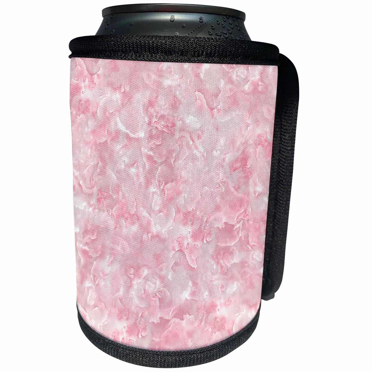 3dRose Uta Naumann Faux Glitter Pattern - Image of Trendy Luxury Rose Quartz Pink Gemstone Agate Geode - Can Cooler Bottle Wrap (cc_275121)