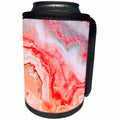 3dRose Uta Naumann Faux Glitter Pattern - Image of Trendy Luxury Pink Rose gold Quartz Gray Gemstone Agate Geode - Can Cooler Bottle Wrap (cc_275126)