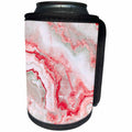 3dRose Uta Naumann Faux Glitter Pattern - Image of Trendy Luxury Orange Rose gold Quartz Gemstone Agate Geode - Can Cooler Bottle Wrap (cc_275127)