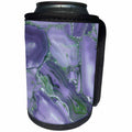3dRose Uta Naumann Faux Glitter Pattern - Image of Trendy Luxury Dark Purple Violet Quartz Malachite Agate Geode - Can Cooler Bottle Wrap (cc_275129)