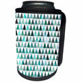 3dRose Uta Naumann Faux Glitter Pattern - Image of Trendy Green Metal Foil Christmas Pine Tree Pattern - Can Cooler Bottle Wrap (cc_275133)