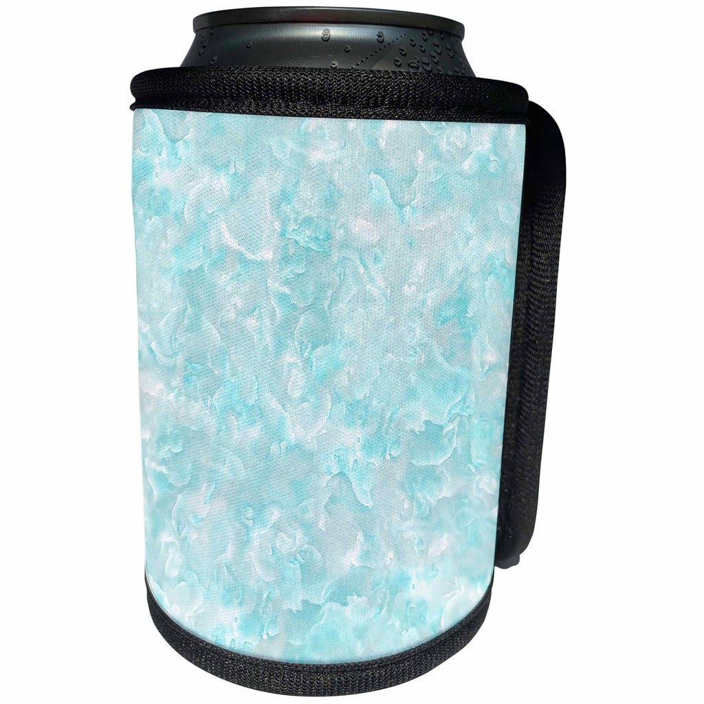 3dRose Uta Naumann Sayings and Typography - Trendy Luxury Blue Teal Quartz Malachite Gemstone Agate Geode - Can Cooler Bottle Wrap (cc_275149)