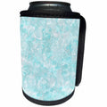 3dRose Uta Naumann Sayings and Typography - Trendy Luxury Blue Teal Quartz Malachite Gemstone Agate Geode - Can Cooler Bottle Wrap (cc_275149)