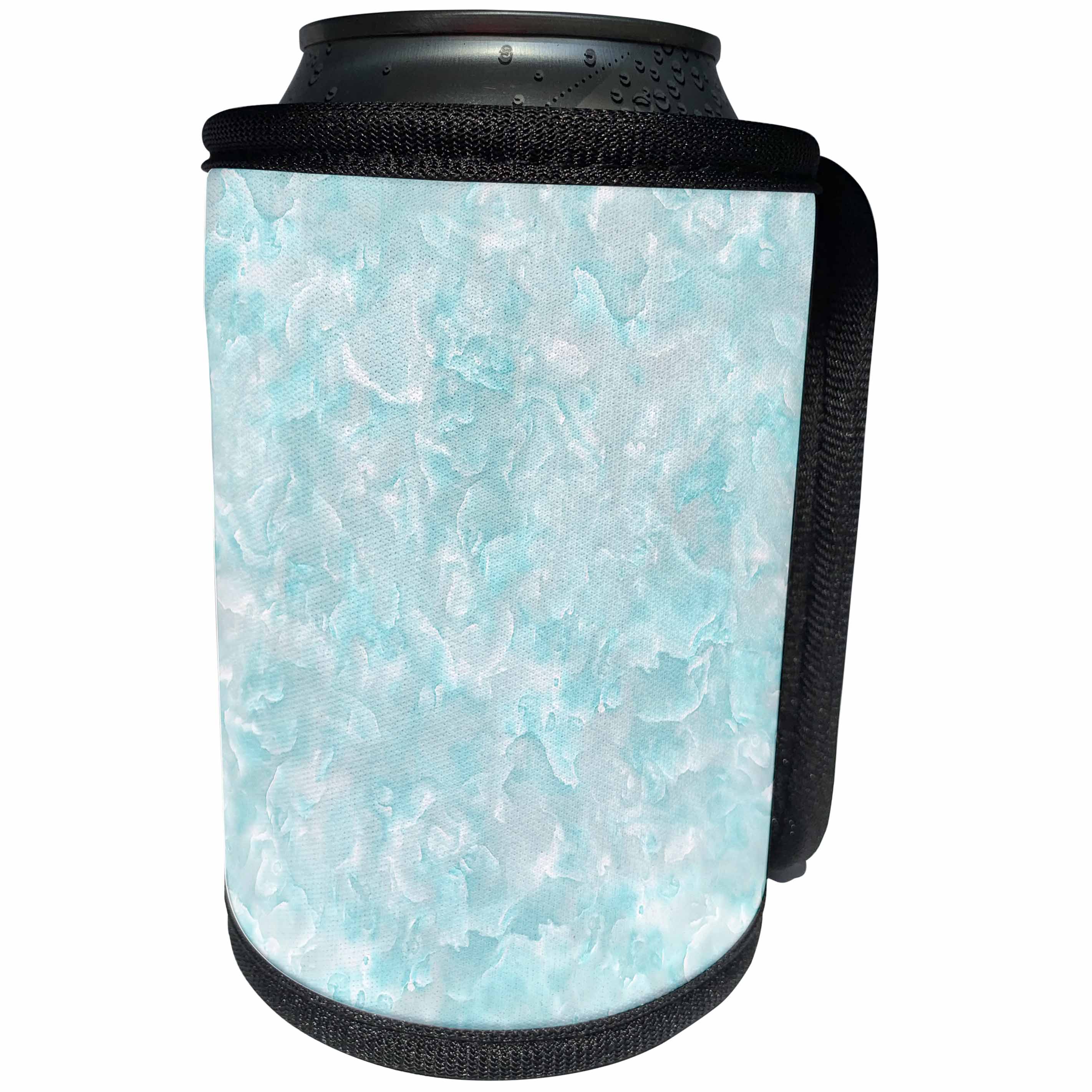 3dRose Uta Naumann Sayings and Typography - Trendy Luxury Blue Teal Quartz Malachite Gemstone Agate Geode - Can Cooler Bottle Wrap (cc_275149)