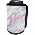 3dRose Uta Naumann Faux Glitter Pattern - Image of Chic Trendy Rose gold Glitter Veins Marble Agate Rock Quartz - Can Cooler Bottle Wrap (cc_275226)