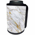 3dRose Uta Naumann Faux Glitter Pattern - Image of Chic Trendy Gold Glitter Veins Marble Agate Gemstone Quartz - Can Cooler Bottle Wrap (cc_275231)