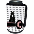 3dRose Uta Naumann Personal Monogram Initials - Letter C Personal Monogram Bear Animal Scandi - Personalized Initial - Can Cooler Bottle Wrap (cc_275238)