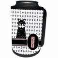3dRose Uta Naumann Personal Monogram Initials - Letter I Personal Monogram Fox Animal Scandi - Personalized Initial - Can Cooler Bottle Wrap (cc_275244)