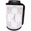 3dRose Uta Naumann Personal Monogram Initials - Letter K Personal Luxury Vintage Glitter Monogram-Personalized Initial - Can Cooler Bottle Wrap (cc_275310)