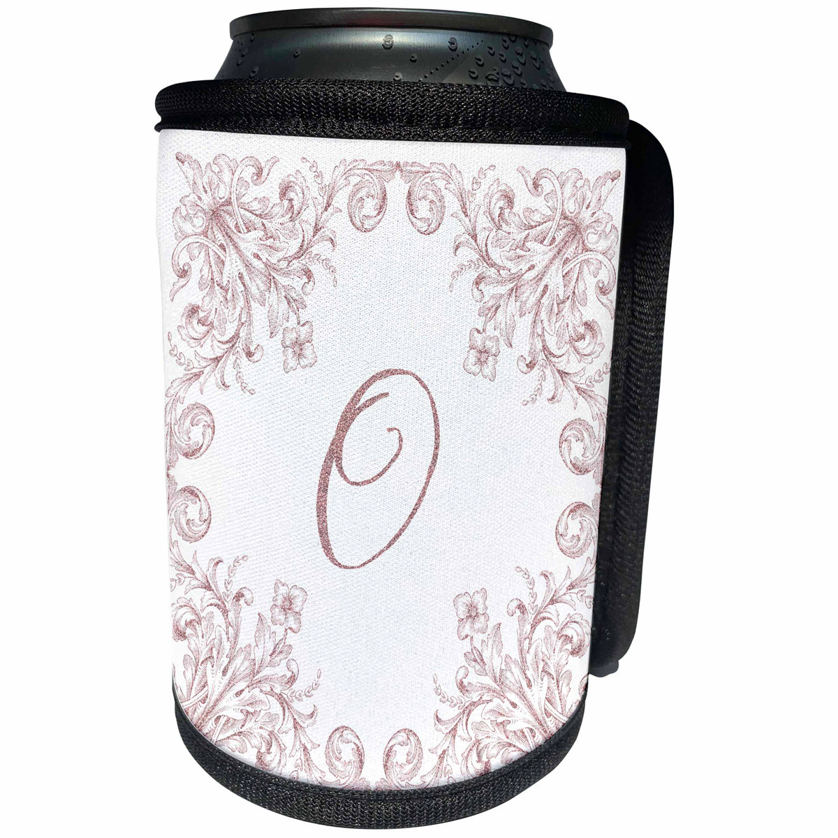 3dRose Uta Naumann Personal Monogram Initials - Letter O Personal Luxury Vintage Glitter Monogram-Personalized Initial - Can Cooler Bottle Wrap (cc_275314)