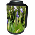3dRose Patricia Sanders Flowers - Purple Iris Flowers - Can Cooler Bottle Wrap (cc_27540)
