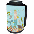 3dRose Uta Naumann Sayings and Typography - Ocean Fairy Illustration for Kids - Neptunes Underwater World - Can Cooler Bottle Wrap (cc_275565)