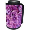 3dRose JaclinArt Garden Nature Florals Flowers Roses Bouquet Wedding - Dreamy purple roses bouquet - Can Cooler Bottle Wrap (cc_27563)