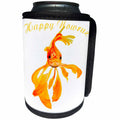 3dRose Taiche - Greeting Card - Happy Nowruz - Happy Nowruz Persian New Year Goldfish Isolated - Can Cooler Bottle Wrap (cc_275638)
